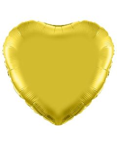 18" FOIL GOLD HEART PACKAGED - 10008HP/1