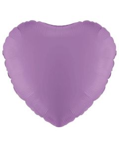 18" Pastel Lavender Heart Foil Balloon Oaktree