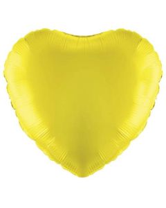 18" Yellow Heart Foil Balloon Oaktree