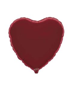 Burgundy Heart 18" Unpackaged Oaktree