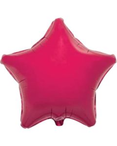 Fuchsia Star 18" Foil Unpackaged Oaktree