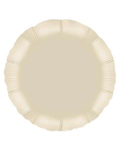 18" FOIL IVORY ROUND PACKAGED - 10018RP/1