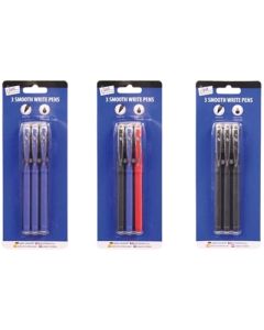 3 LUXURY SMOOTH WRITE PENS - 1012/1