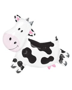 30" Black & White Cow SuperShape Foil Balloon Anagram