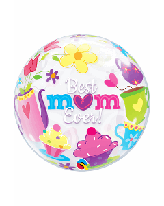 22" SINGLE BUBBLE BEST MUM EVER TEA TIME - 11539/1