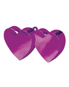 Magenta Double Heart Balloon Weight Anagram