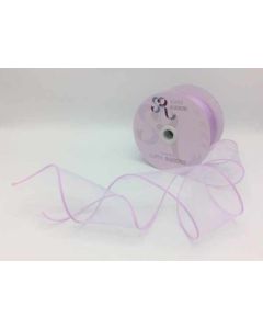 70mm Wired Edge Lilac