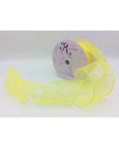 70mm Wired Edge Yellow