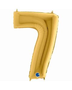 40" Gold-5 Number 7 Foil Balloon Grabo
