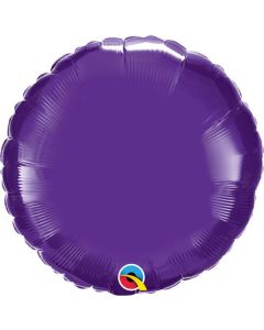 4" Quartz Purple Round Air Fill Foil Balloon Unpackaged Qualatex