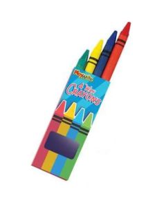 Wax Crayons Pk4 9cm Playwrite