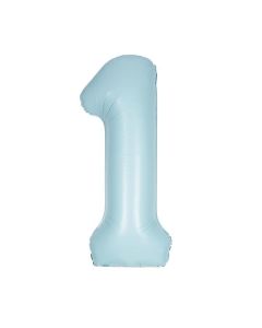 34" PKG MATT BLUE FOIL BALLOON AGE 1 - 13891
