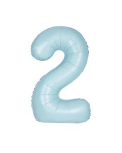 34" PKG MATT BLUE FOIL BALLOON AGE 2 - 13892