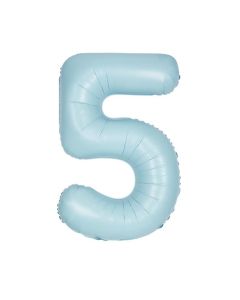 34" PKG MATT BLUE FOIL BALLOON AGE 5 - 13895