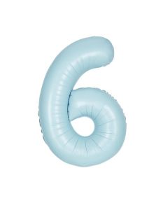 34" PKG MATT BLUE FOIL BALLOON AGE 6 - 13896