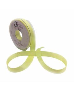 15mm Satin Ribbon Baby Maize