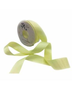 25mm Satin Ribbon Baby Maize