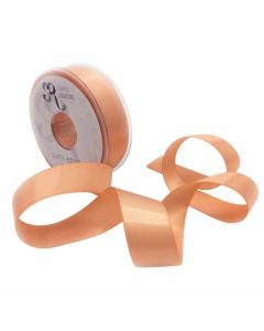 25mm Satin Ribbon Peach