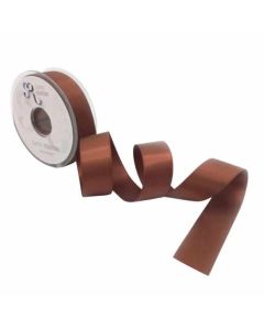25mm Chocolate Satin Ribbon