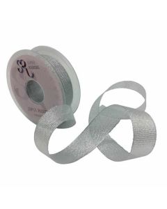 38mm Lurex Ribbon Silver