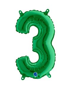14" Green Number 3 Air-Fill Foil Grabo