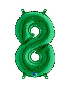 14" Green Number 8 Air-Fill Foil Grabo