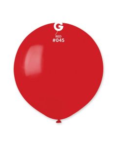 Pk25 19" Latex Balloons Red #045 Gemar