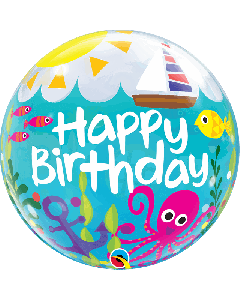 22" Single Bubble Birthday Maritime Fun