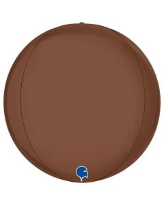 15" Satin Chocolate 4D Globe (No Self Sealing Valve) Grabo
