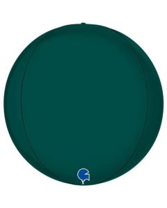 15" Satin Emerald Green 4D Globe (No Self Sealing Valve) Grabo
