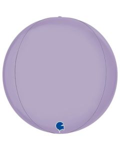 15" Satin Lilac 4D Globe (No Self Sealing Valve) Grabo
