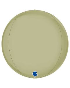 15" Satin Olive Green 4D Globe (No Self Sealing Valve) Grabo