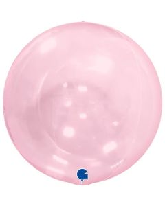 15" Globe Transparent Pink 4D No Self Sealing Valve Grabo