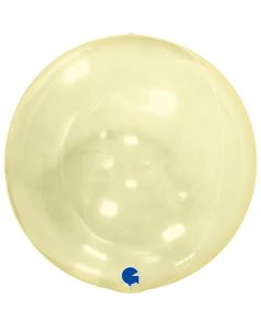 15" Globe Transparent Yellow 4D No Self Sealing Valve Grabo
