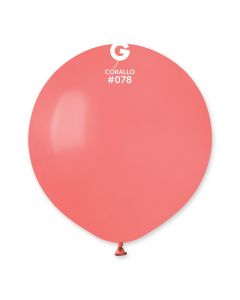 Pk25 19" Latex Balloons Coral #078 Gemar