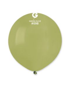 Pk25 19" Green Olive Latex Balloons #098 Gemar