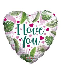 18" LOVE HEARTS AND LEAVES - 16364-18/1