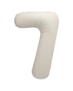 34" Matte Nude Number 7 Foil Balloon Unique