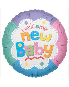 4" Welcome New Baby - Airfill Flat Kaleidoscope