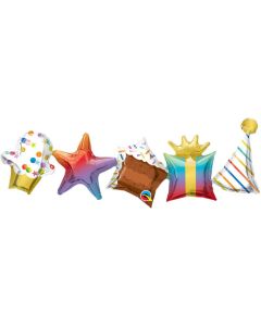 Birthday Garland Foil Balloon Air fill 41"