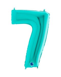 40" Tiffany Number 7 Foil Balloon Grabo
