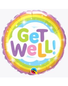 Get Well 18" Round Foil Balloon Qualatex