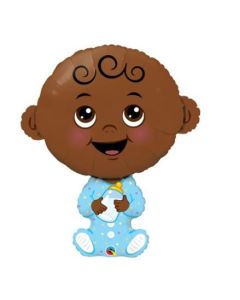 38" Baby Boy Shape Foil Qualatex