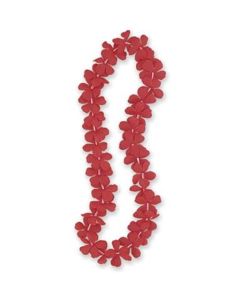 Red 40" Lei Unique