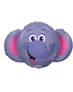 14" Elephant Air-Fill Foil Balloon Unpackaged Kaleidoscope