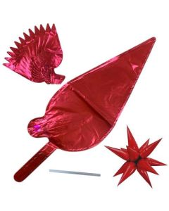 Large 40" Starburst Foil Balloon Red