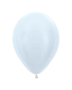 12" Satin White 50Pk Latex Balloons - 20000829/1