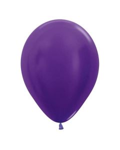 12" Metallic Violet 50Pk Latex Balloons - 20000880/1