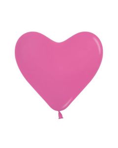Heart 12" Fashion Fuchsia 50Pk Latex Balloons - 20001350/1