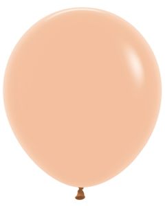 18" Fashion Colour Solid Peach Latex Balloons 25pk Sempertex